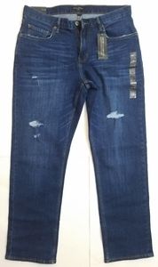 Banana Republic Men Blue Wash Athletic Fit Stretch